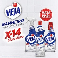 Veja X-14 Tira Limo Banheiro 500ml - Limpeza Profunda com Cloro e Branqueamento - imagem 5