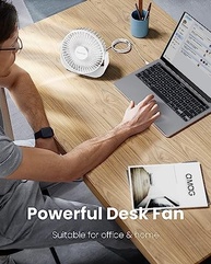 Ventilador de Mesa USB Gaiatop 5,5" - 3 Velocidades Silencioso com Rotação 90° - imagem 5