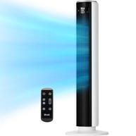 Ventilador de Torre Levoit 36" com Controle Remoto, 5 Velocidades, Modos Noturno e Turbo, Oscilação 90°, Silencioso 28dB - imagem 2