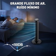 Ventilador Torre Hivento com Controle Remoto - 3 Velocidades, Oscilação 70°, Timer 15h, Modos de Vento Inteligentes - imagem 4