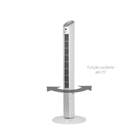 Ventilador Torre Spirit Easy 90cm | Oscilação 75° | 3 Velocidades | Silencioso - imagem 3