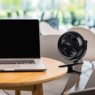 Ventilador Portátil Gazeled com Rotação 360°, USB ou Bateria, Ideal para Casa, Escritório e Acampamento - imagem 3