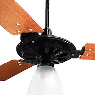 Ventilador de Teto Yris Ventex Preto/Mogno 127V - Moderno, com Luz e Controle Touch - imagem 3