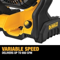 Ventilador DEWALT 20V Portátil - 4,5h Autonomia | Potente e Versátil para Ambientes Externos - imagem 5