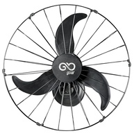 Ventilador Oscilante de Parede 60cm Goar Metal Preto Bivolt - Potente e Silencioso - imagem 2