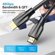 Cabo HDMI 2.1 Vention 3 Metros: Imersão 8K 60Hz e 4K 120Hz com HDR - imagem 3