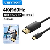 Vention USB-C para DisplayPort 4K 60Hz – Conexão UHD Simples e Rápida - imagem 1