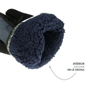 Luva de Motociclista em Couro Sintético: Proteção Térmica e Corta-Vento para o Inverno - imagem 3