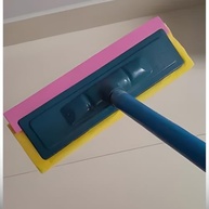 Rodo Aplicador de Cera com Borracha Multiuso para Porcelanato e Vidros - Amarelo e Verde - imagem 3