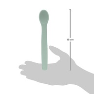 Colher Flexível em Silicone Verde - Segura e Confortável para Bebês e Crianças - imagem 2