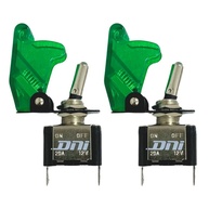 Chave Liga Desliga 12V LED: Kit 2 Botões Verdes - imagem 2