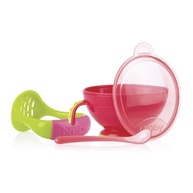Preparador de Papinhas Multifuncional com Amassador e Base Antiderrapante - Bowl Vermelho - imagem 2