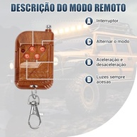 Kit Strobo LED Carro 8 Leds Vermelho Azul - Luz Estroboscópica Emergência 12V - imagem 5