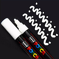 Caneta Posca PC-5M Branco Uniball: Profissional e Versátil - imagem 2