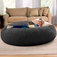 Puff Gigante Redondo 140cm Suede Premium Sem Enchimento - Design Versátil e Conforto Total - imagem 1