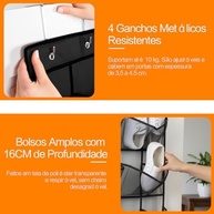 Sapateira de Porta Vertical Suspensa - Organizador de Sapatos Moderno para Quarto e Closet - imagem 5