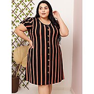 Vestido Plus Size Listrado: Conforto e Estilo! - imagem 4