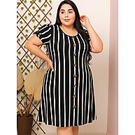 Vestido Plus Size Listrado: Conforto e Estilo! - imagem 1