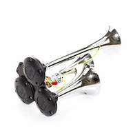 Buzina Eletropneumática 3 Cornetas 12V/24V Vetor VT049: Som Potente e Inconfundível para Seu Veículo - imagem 2