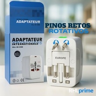 Kit 2 Adaptadores de Tomada Universal Padrão Internacional para Viagem - Bivolt e Segurança Premium - imagem 4