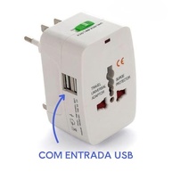 Adaptador Universal de Viagem Premium: 2 USB, Bivolt, Pinos Retráteis para +150 Países - imagem 3
