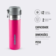 Garrafa Térmica Quick Flip Stanley 710ml - Isolamento Duplo, à Prova de Vazamentos e Ideal para Viagens - imagem 5