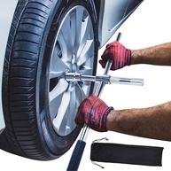 Chave de Pneu 4 Vias Boulder Tools 58cm Telescópica Universal - Essencial para Carro e Caminhão - imagem 1