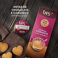 Café Espresso Vibrante 3 Corações: 10 Cápsulas Intensas - imagem 3