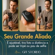 Bastão Tripé 2 em 1 com Controle Bluetooth: Selfie Perfeita e Vídeos Estáveis - imagem 4
