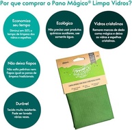 Kit 3 Panos Mágicos para Limpeza de Vidros e Espelhos | Ákora Poliéster e Poliamida | Verde - imagem 5