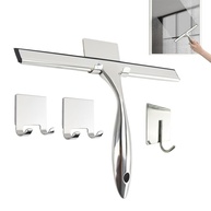 Rodo de Chuveiro com 3 Ganchos Adesivos - Aço Inoxidável 26,5cm para Vidros, Janelas, Espelhos e Azulejos - imagem 1