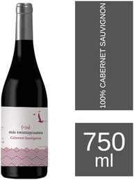 Vinho Tinto Espanhol Más 34 Cabernet Sauvignon 750ml - imagem 1