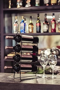 Suporte de Vinho Vertical para Mesa - 4 Garrafas - Design Elegante e Resistente - imagem 2