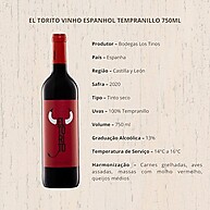El Torito Tempranillo: Vinho Espanhol 750ml - imagem 1