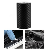 Adesivo Vinil Fibra de Carbono 4D Black Automotivo - Envelopamento Carro e Moto Impermeável Lavável (2m x 9cm) - imagem 3