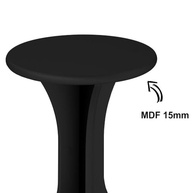 Mesa de Apoio Retro Compacta em MDF Preto - Estilo Vintage Moderno - imagem 5
