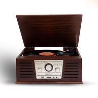 Vitrola Toca Discos Vintage Obaretrô Original Obabox: Reviva a Magia do Vinil com Estilo! - imagem 1