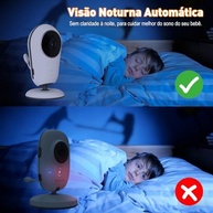 Babá Eletrônica VentoEco com Monitor 4.3", Visão Noturna, Áudio Bidirecional e Segurança Total sem Wi-Fi - imagem 4