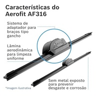 Jogo de Palhetas Bosch Aerofit AF316: Visibilidade e Durabilidade para Seu Para-brisa - imagem 5