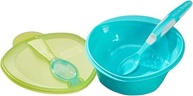 Vital Baby Kit Refeição com Colher e Tigela Ergonômica Azul/Verde - imagem 3