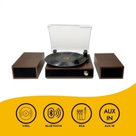 Vitrola Retrô Bluetooth Toca Discos Vinil Antigos - Som Clássico com Tecnologia Moderna - imagem 4