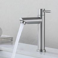Torneira Bancada Pia Banheiro Inox Premium 1/4 Volta – Design Moderno e Economia de Água - imagem 1