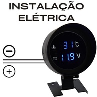 Voltímetro Digital e Termômetro Automotivo Universal 2 em 1 - Monitore Seu Veículo com Precisão! - imagem 5