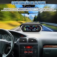 Voltímetro e Medidor de Temperatura Digital 2 em 1 para Veículos - Alerta Inteligente - imagem 5