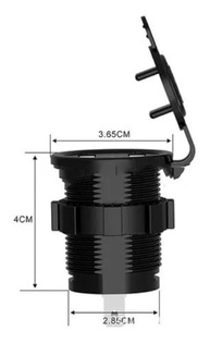 Tomada USB Dupla 4.2A com Voltimetro Azul para Veículos, Motos e Barcos - KLX - imagem 4