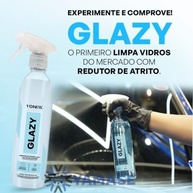Glazy 500ml Vonixx: Limpador e Polidor de Vidros 4 em 1 para Brilho Impecável - imagem 3