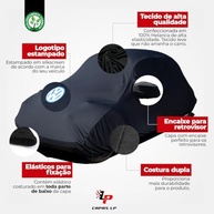 Capa Protetora Premium para Fusca VW Itamar (Tecido Helanca Lycra Preta) - imagem 3