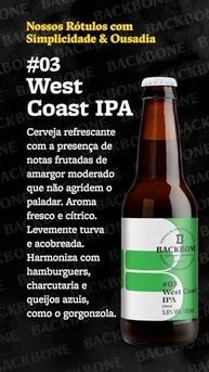 Cerveja West Coast Backbone IPA 355ml - imagem 3