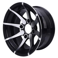 Roda Aro Liga de Alumínio Black Wheel Bur 12" para ATV, Go Kart, Quadriciclo e Carrinho de Golfe - imagem 2