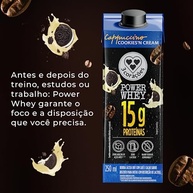3 Corações Bebida Láctea Cappuccino Power Whey Cookies n'Cream 15g de Proteína com Cafeína 250ml - 12 unidades - imagem 2